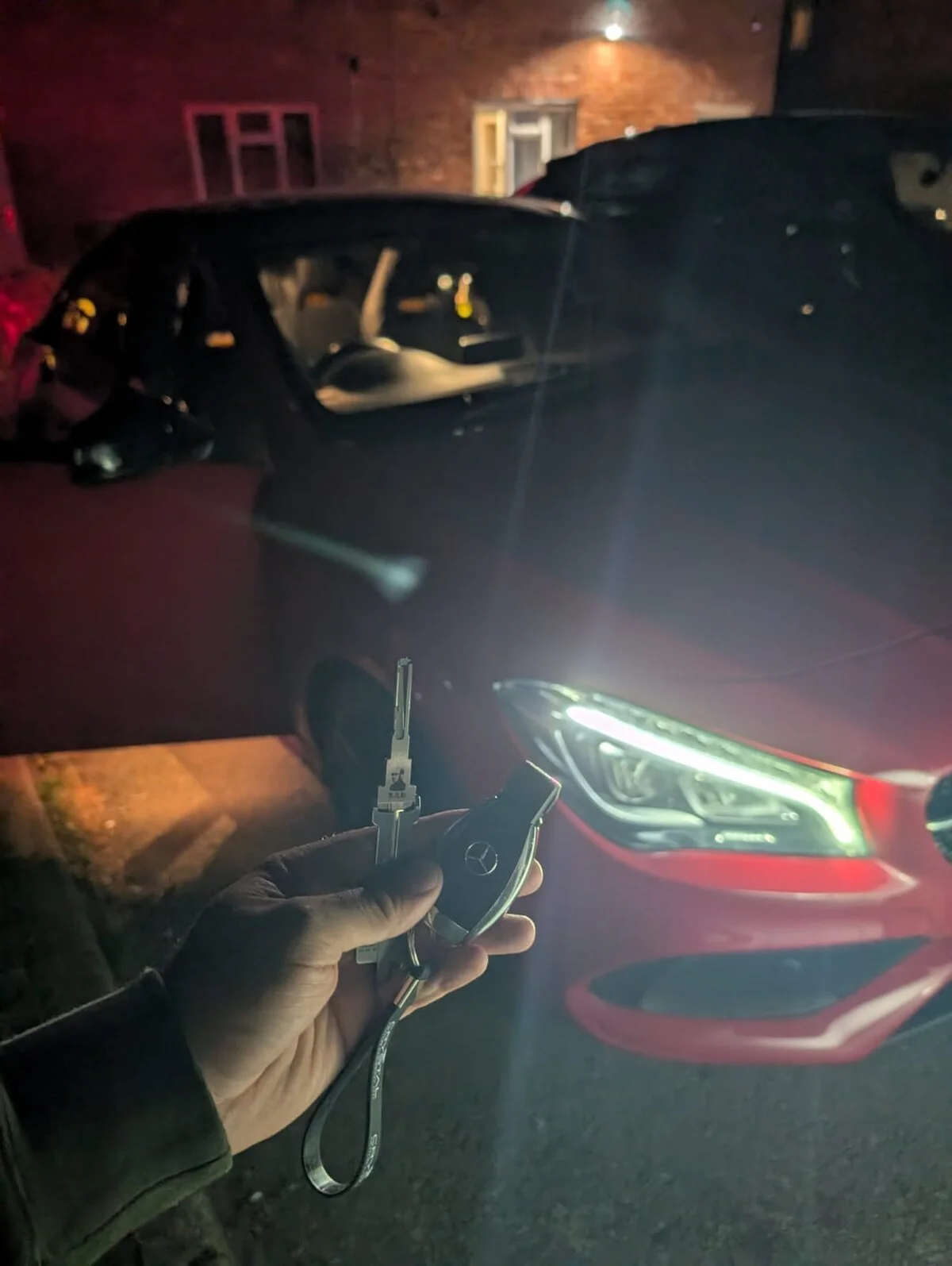 Mercedes CLA 2018 key recovered — job complete, car unlocked