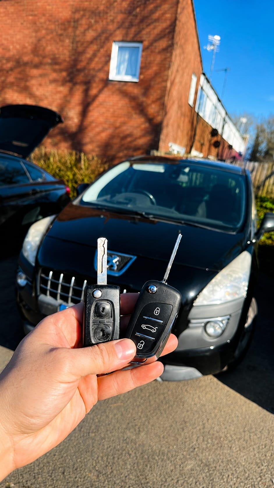 Car key replacement job completed at customer's home