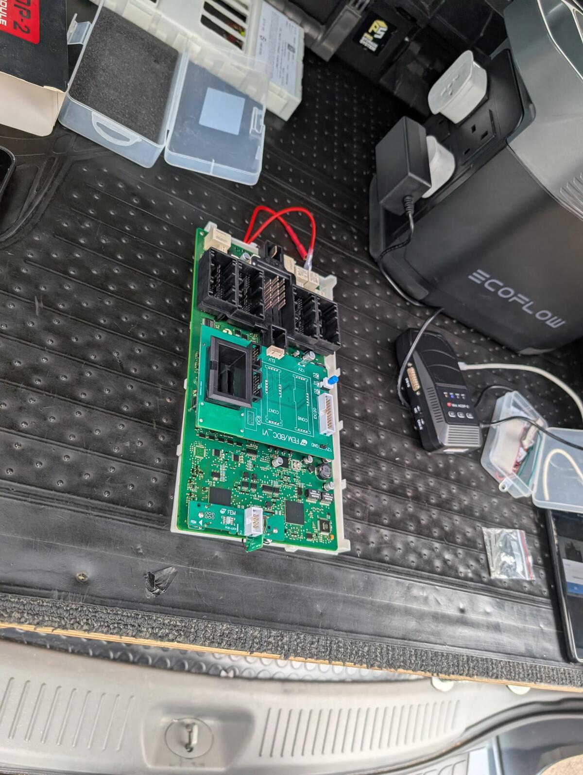 Auto key expert finishing a programming job
